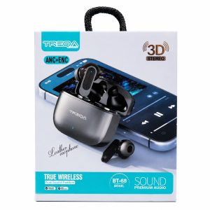 Audífonos Inalámbricos TREQA BT-68 True Wireless con ANC + ENC