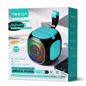 Parlante Bluetooth TREQA YT-589 con Luces RGB