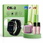 Smartwatch OK-2 + Parlante Bluetooth + 2 Micrófonos Inalámbricos